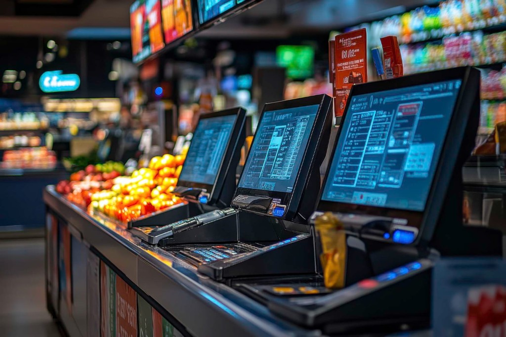 Supermarket self-checkout and POS terminals